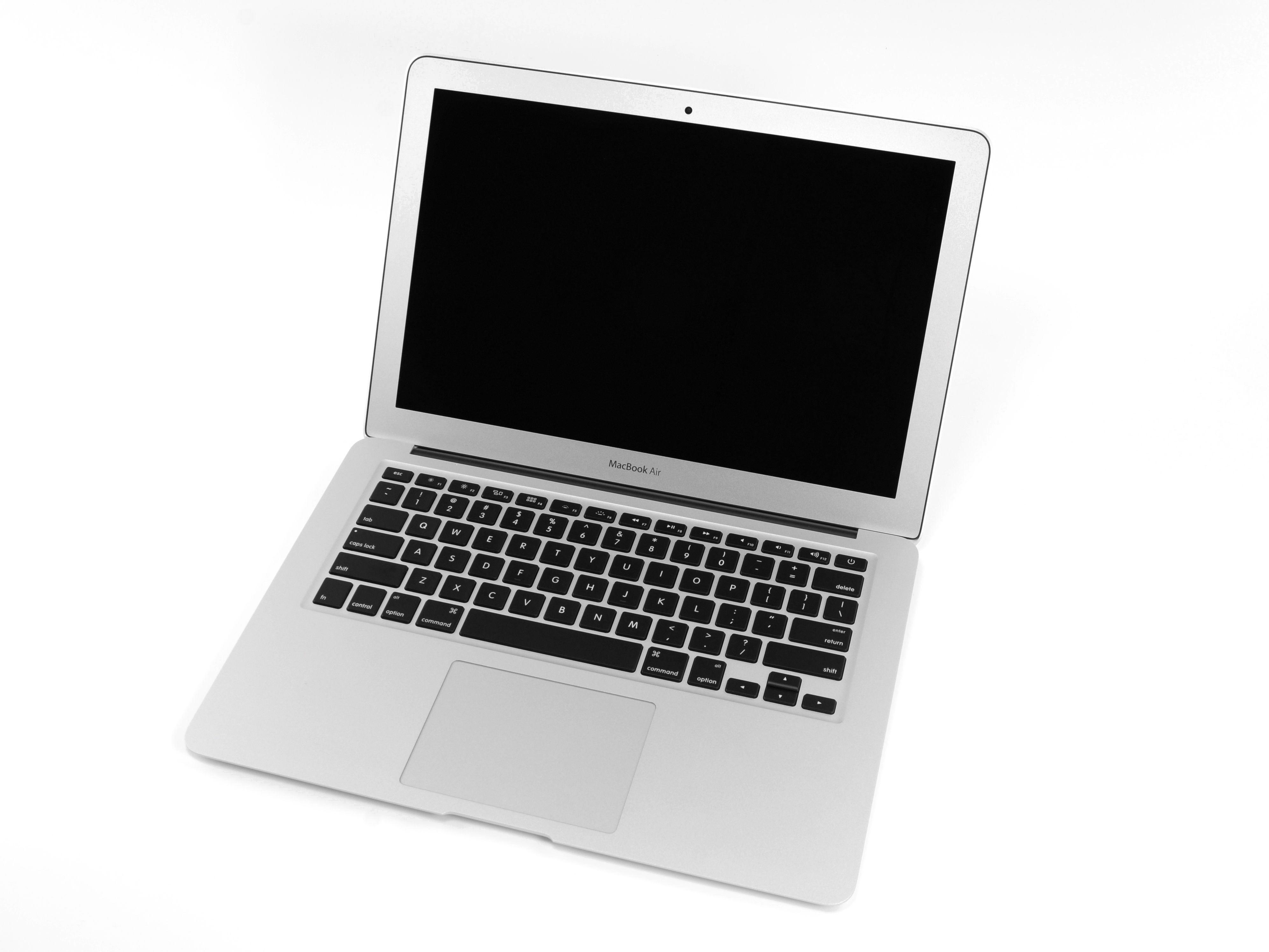 macbook air black screen