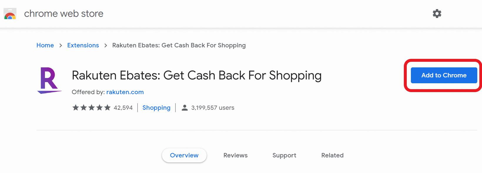 How To Add Rakuten Extension To Chrome 1
