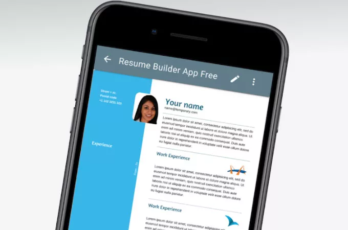 how to do a resume on your iphone