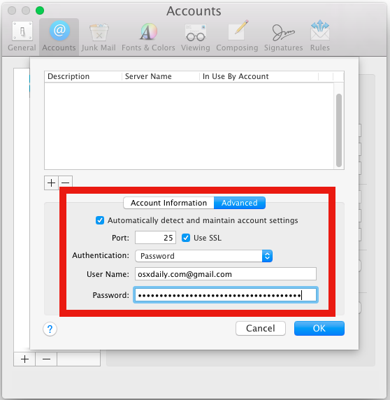 How To Change Outgoing Mail Server On Mac 1