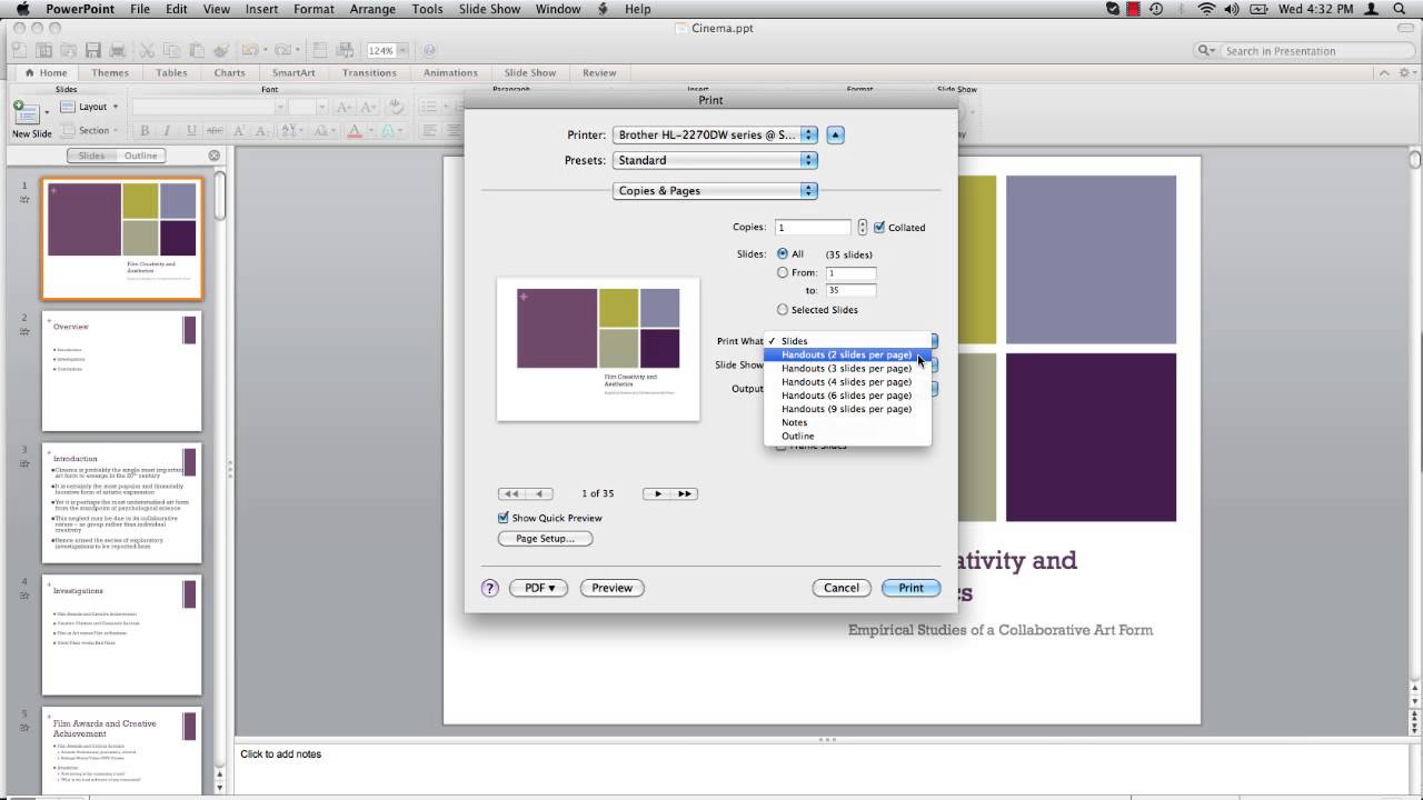 How To Print Multiple PPT Slides On One Page On Your Mac 1
