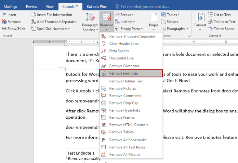 How To Remove Endnote Tab From Word On Your PC 15