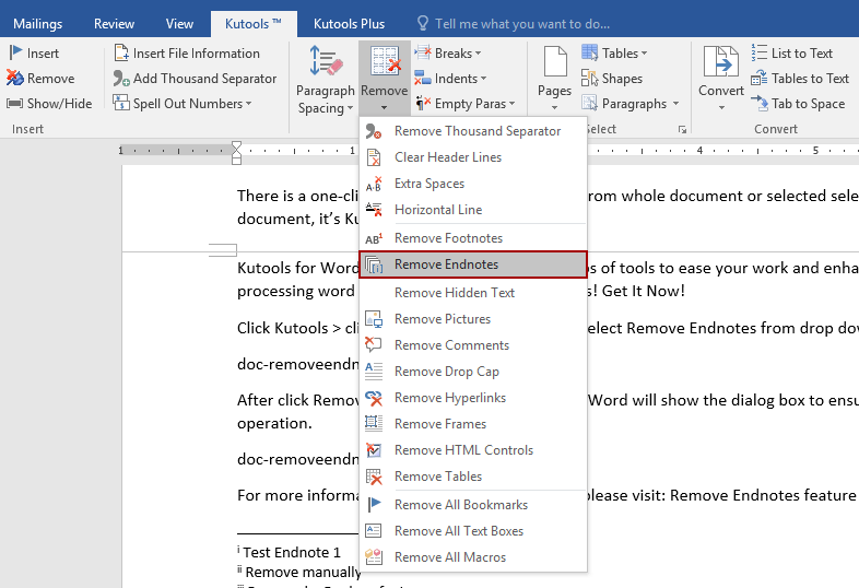 How To Remove Endnote Tab From Word On Your PC 1