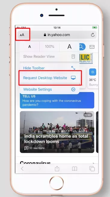 How To Turn Your iPhone To Desktop Mode 1