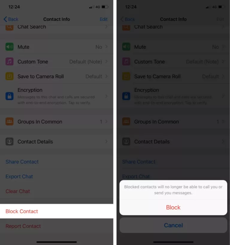 How To Block Someone on Whatsapp on iPhone 1