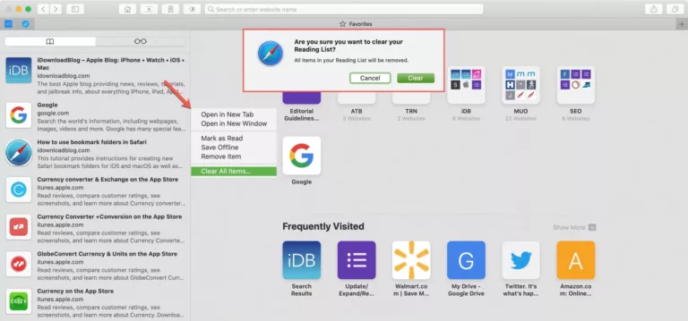 How To Remove Items From Your Safari Reading List 17