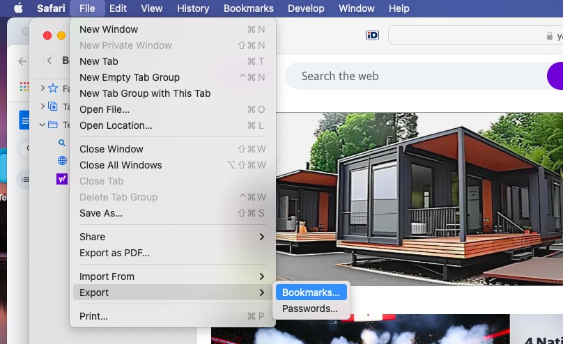 How to Share a Bookmark Folder in Safari on Mac