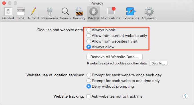 How To Update 3rd Party Cookies On Mac 1