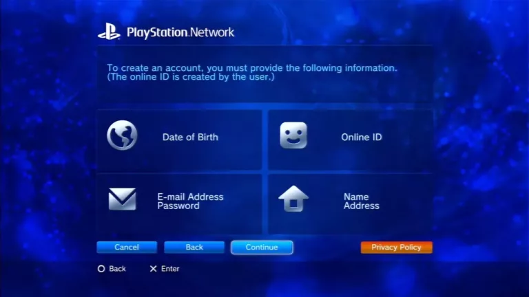 How To Create PlayStation Account 1