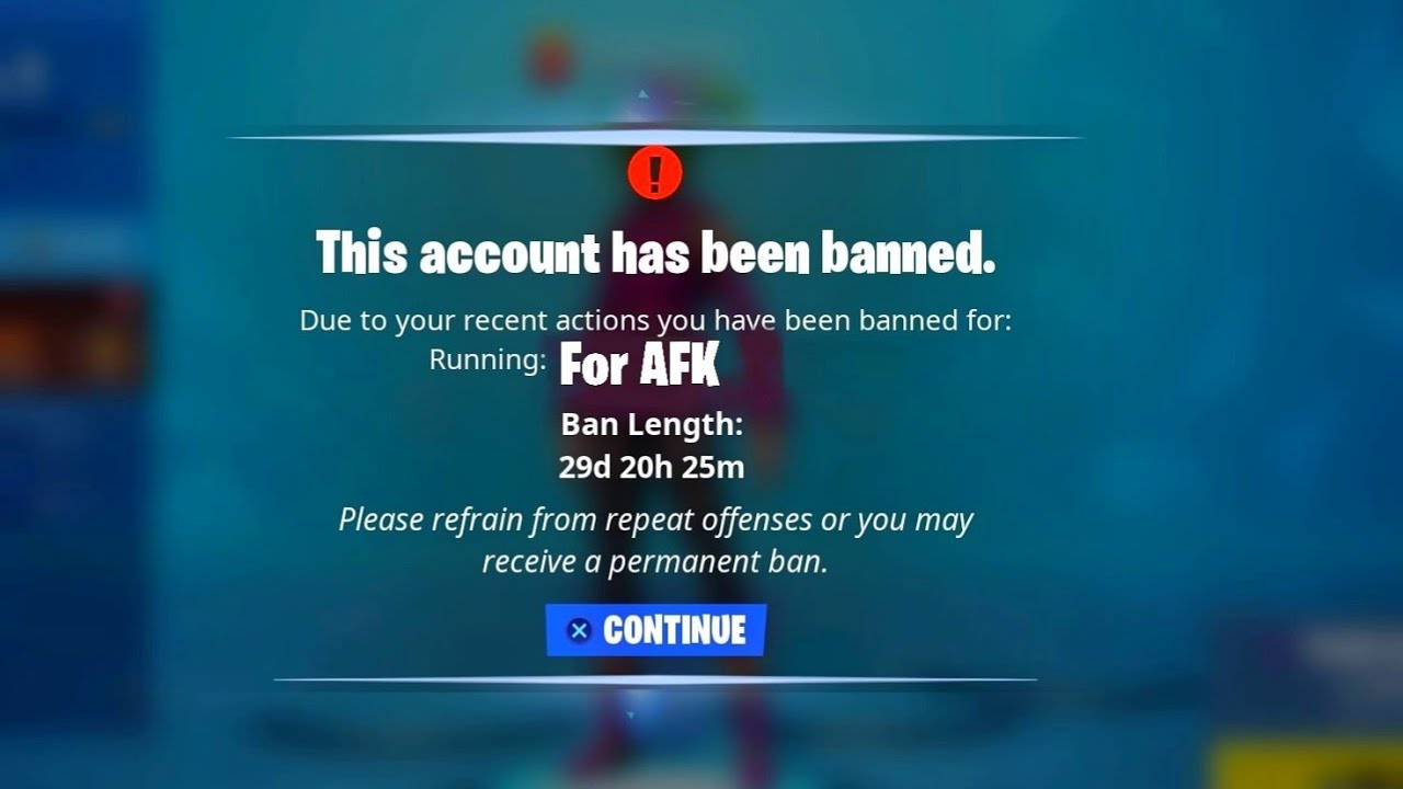 Fortnite Ban Screen 2025 - Marj Amberly