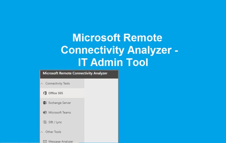 An Overview of Microsoft Remote Connectivity Analyzer Tool 3