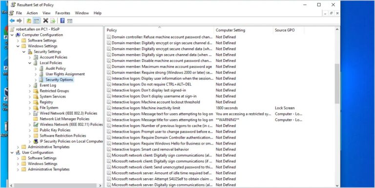 How to Use RSoP to Check and Troubleshoot Group Policy Settings 15
