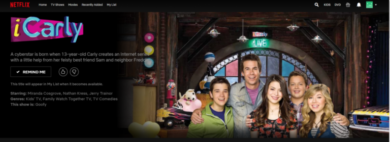 How to Watch and Stream iCarly on Netflix 7