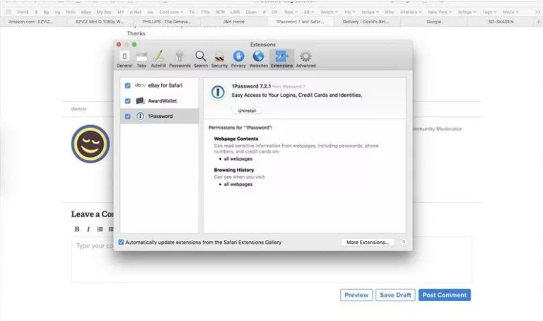 How To Use 1password Extension In Safari 1