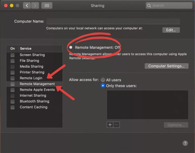 How To Turn Off Remote Management Service On Mac 13
