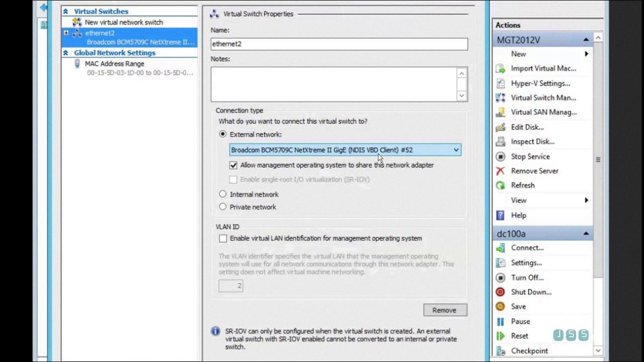 hyper v virtual ethernet adapter