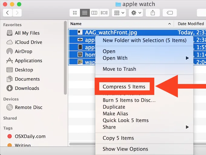 How To Zip Photos On Your Mac 1