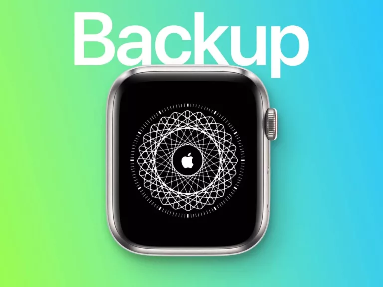 How to Manually Backup Your Apple Watch? 7
