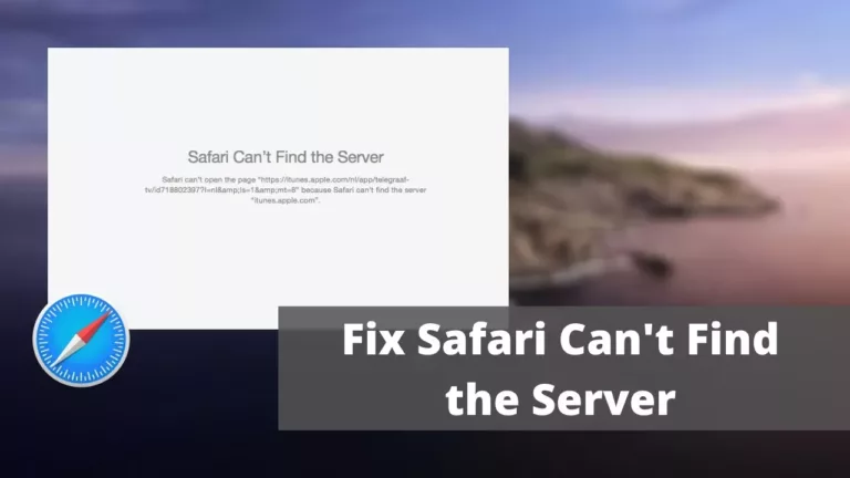 What To Do When Safari Can't Find Server? 7