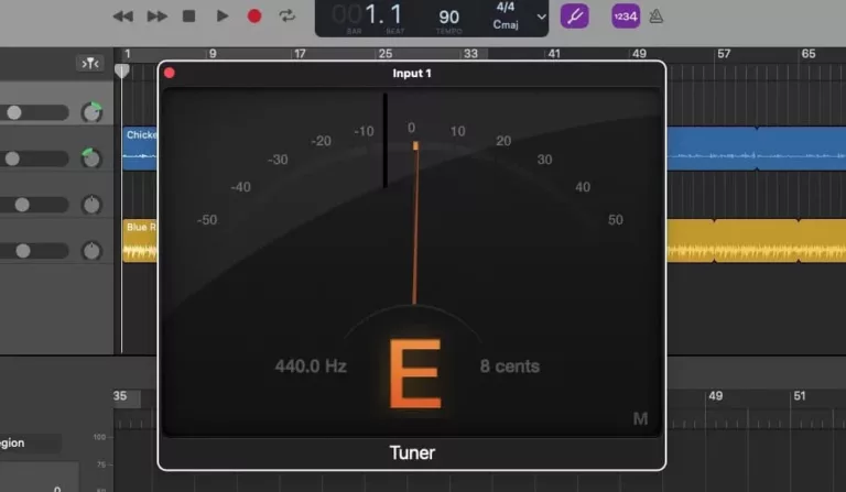 How to Use the Built-In Tuner with GarageBand? 7