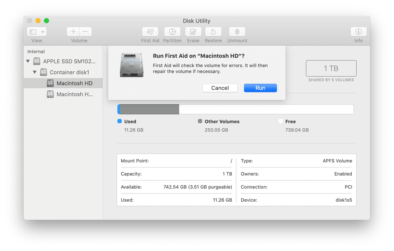 How to Use First Aid to Repair the Disk on Mac 1