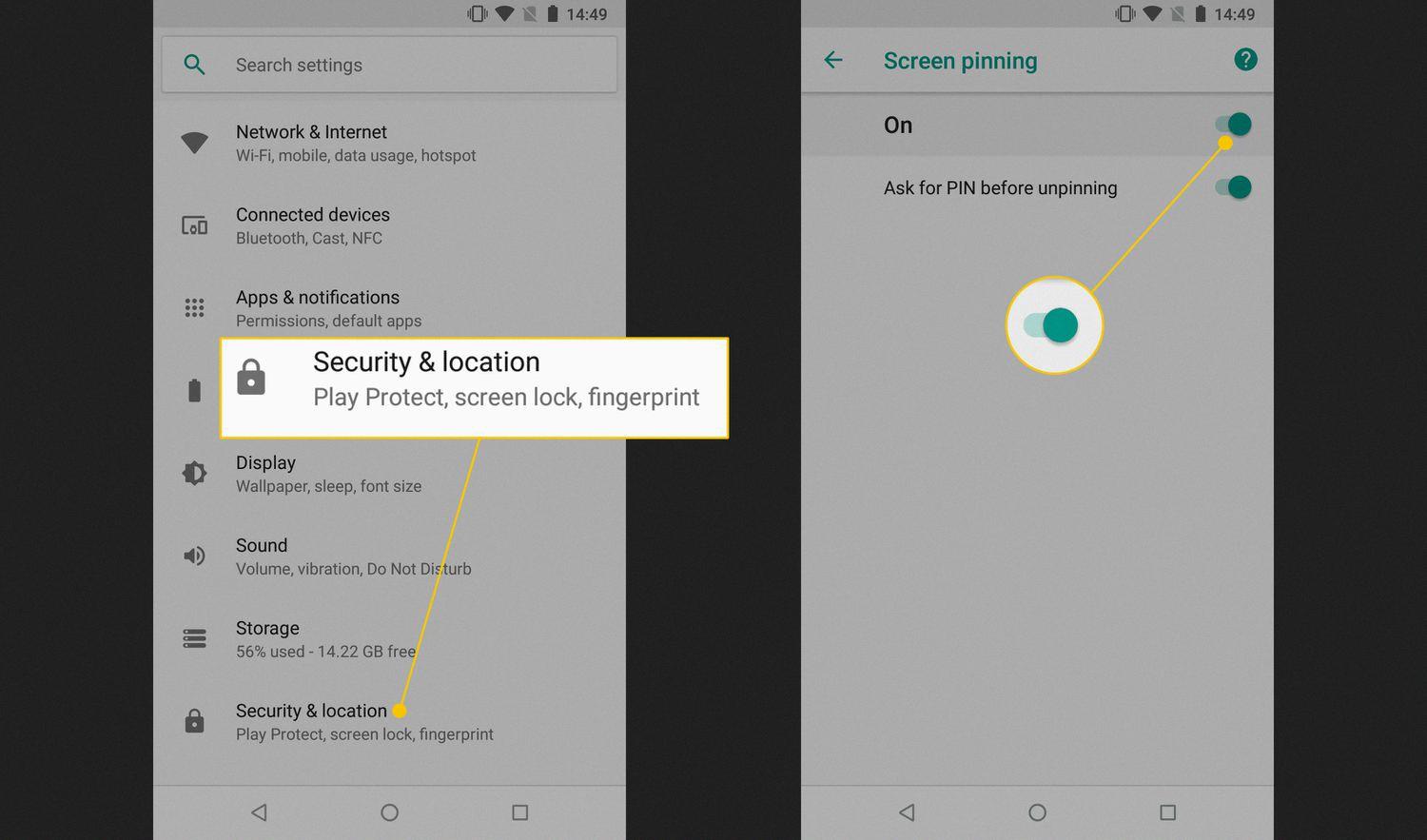 guided access android