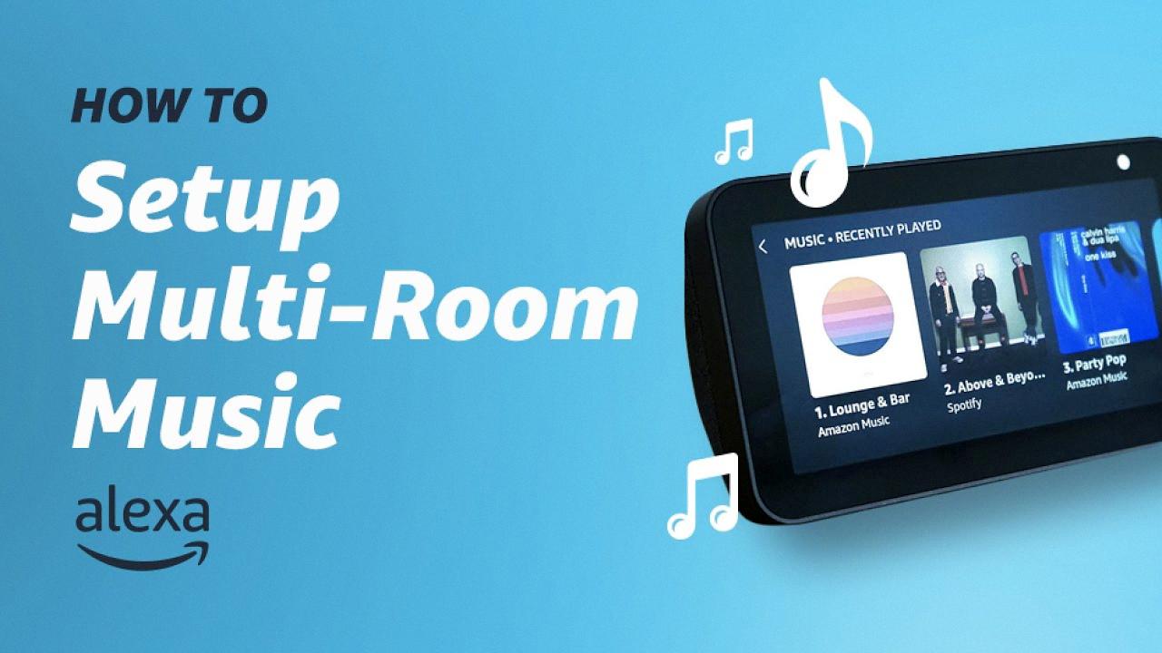 how to set up multi room music on alexa