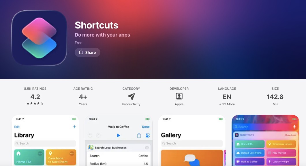 Using the Shortcuts App for Custom Bookmark Icons
