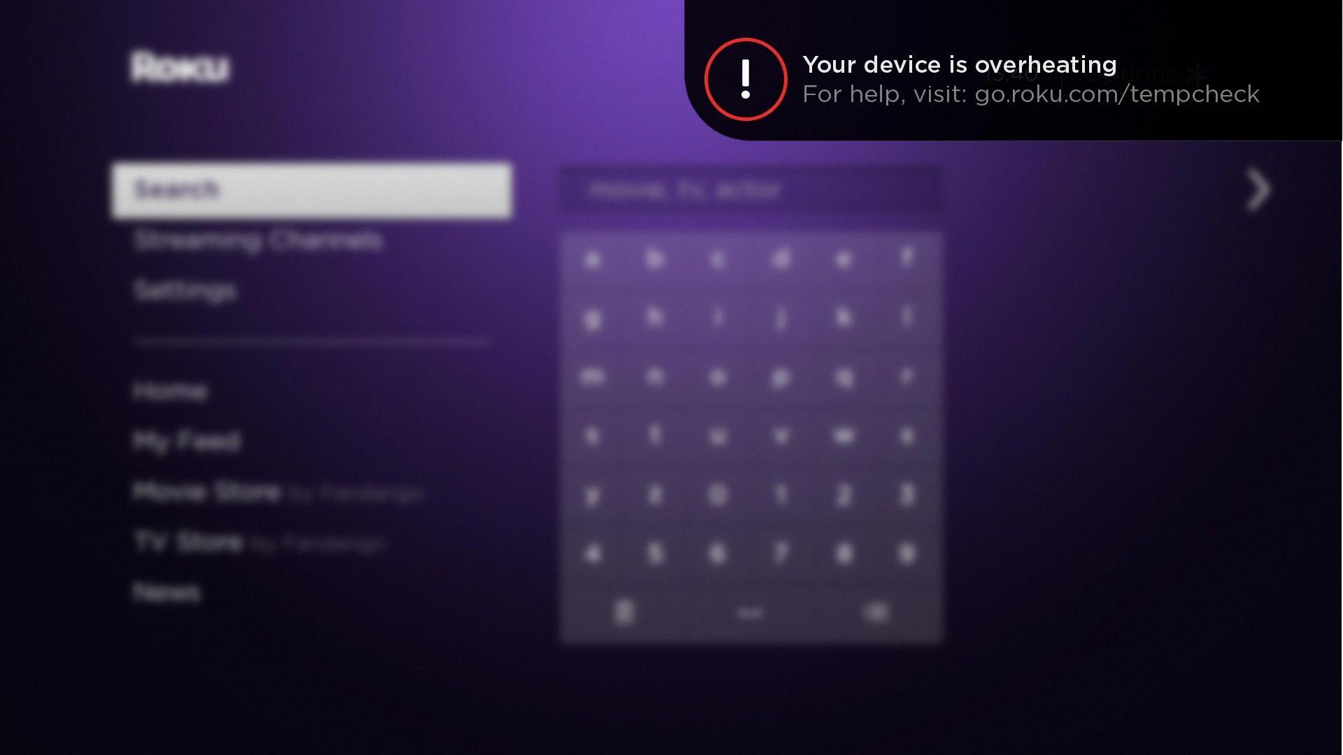 roku tv overheating