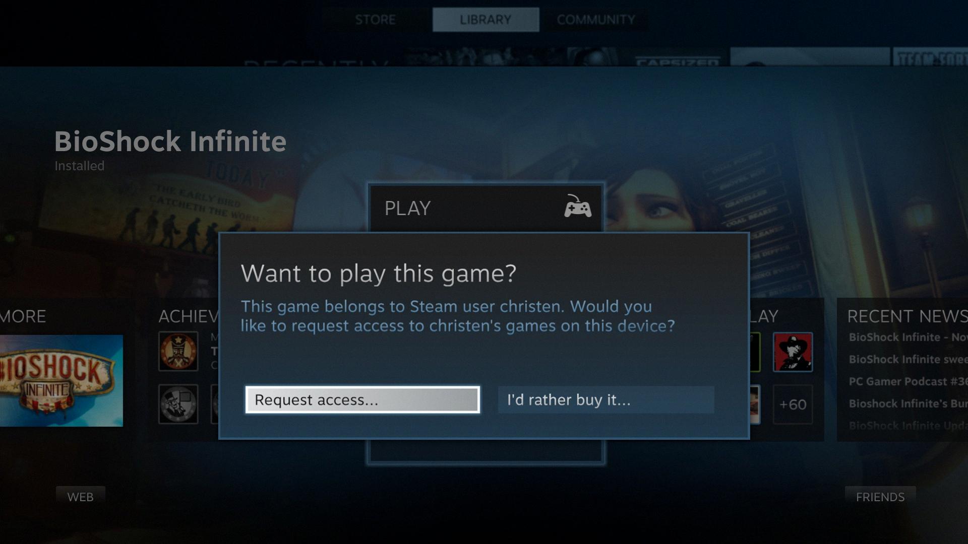 steam family sharing not working