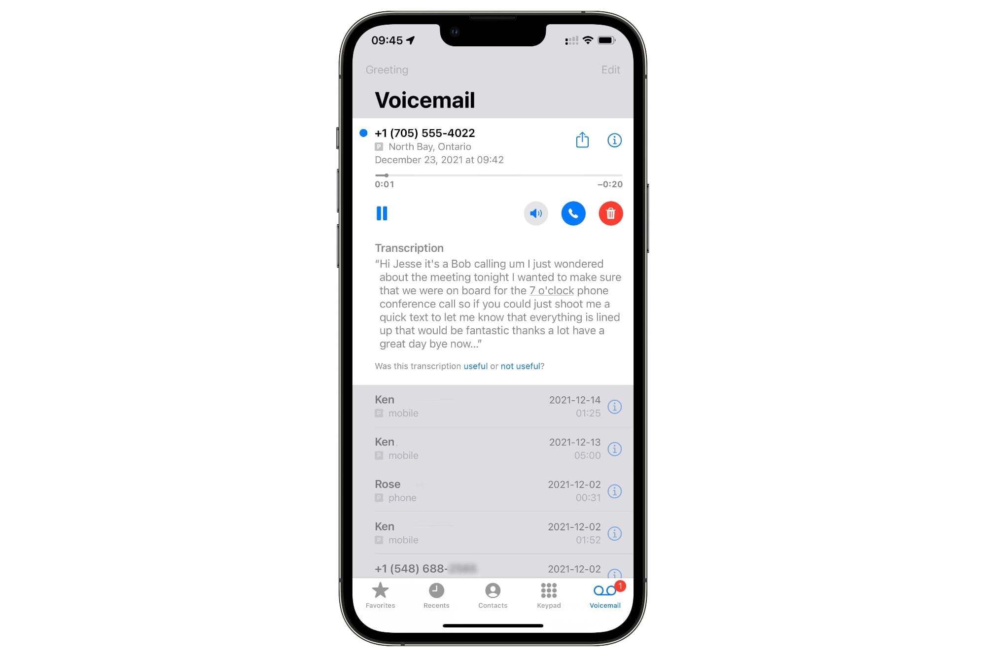 how to make a voicemail on iphone 13