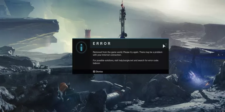 How to Solve the Baboon Error Code in Destiny? 13