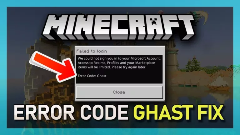 Troubleshooting the Minecraft Error Code Ghast 5