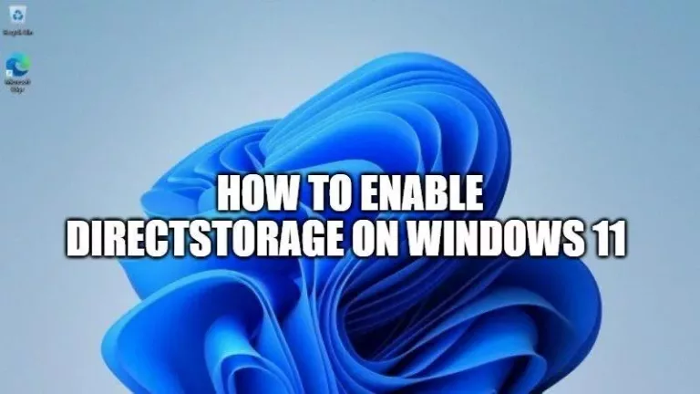 How to Enable DirectStorage on Windows 11 & 10? 1