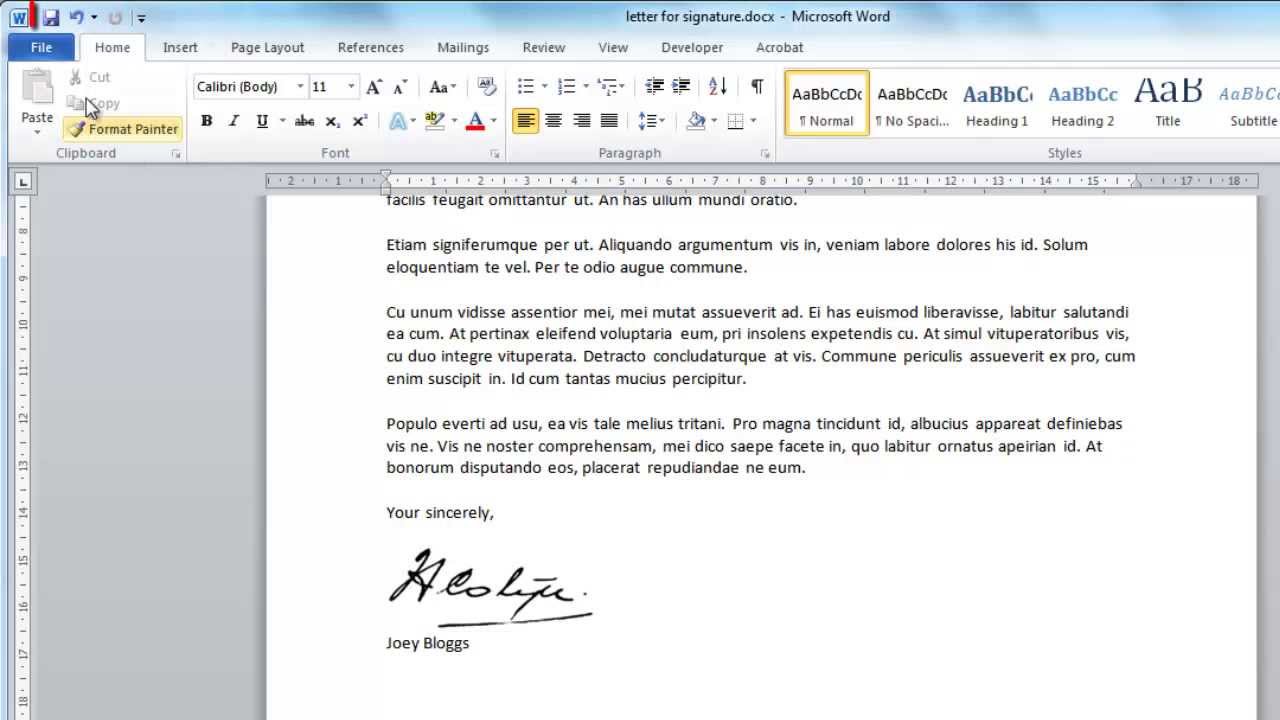How to Create a Digital Signature in Microsoft Word? 1