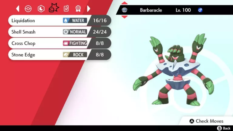 Where is Shiny Barbaracle in Pokemon shield? 19