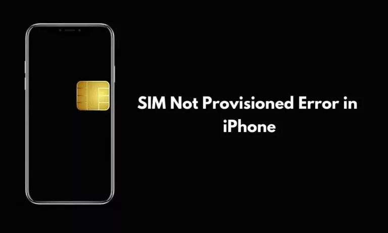 What Does Sim Not Provisioned Mean? 13