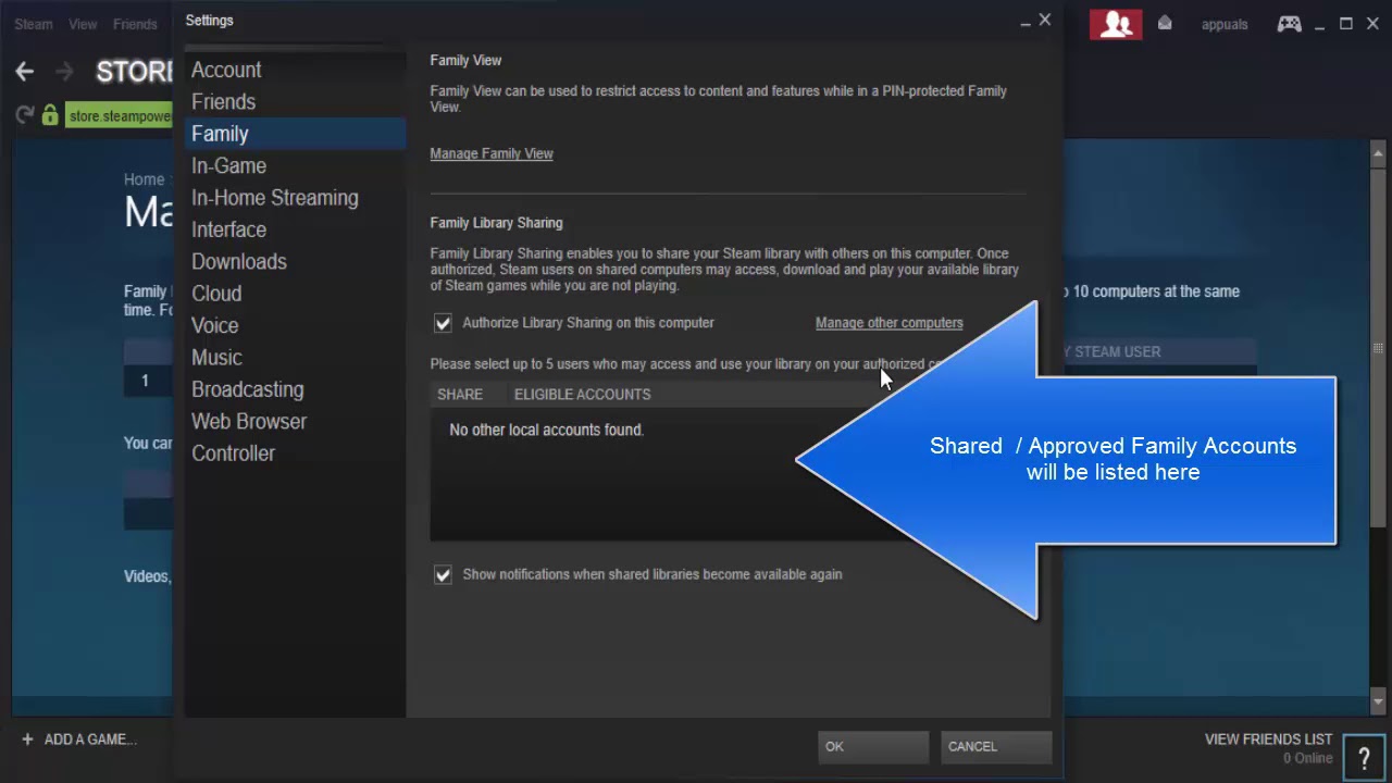 How to Troubleshoot Steam Family-Sharing Issues? 1