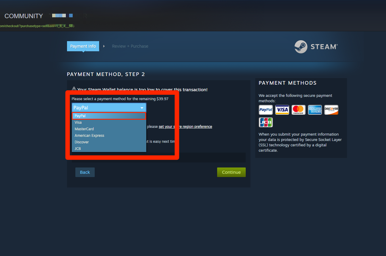 What to Do When You Can't Use PayPal to Purchase on Steam? 4 What to Do When You Can't Use PayPal to Purchase on Steam? 3