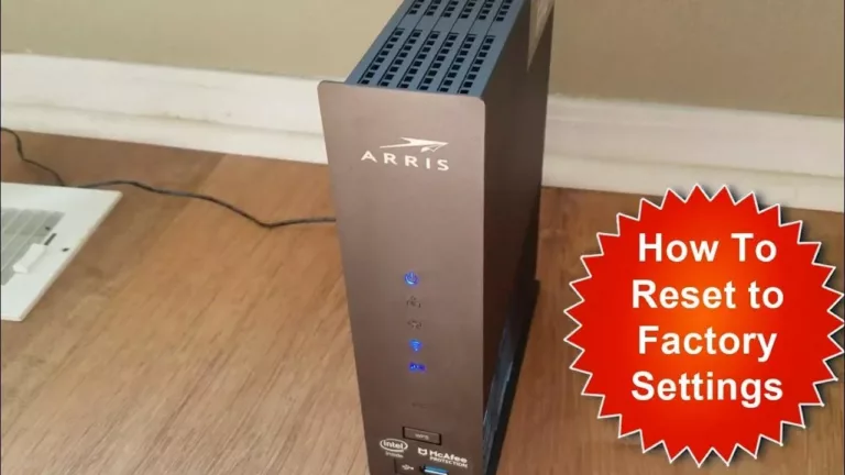 How to Factory Reset Your Arris Modem? 17