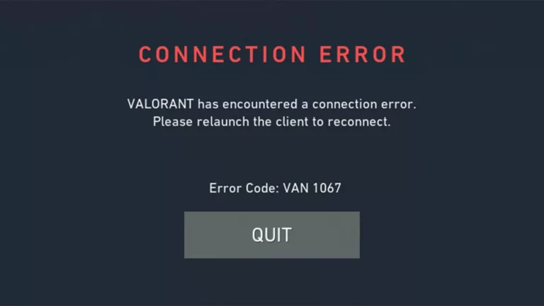 All You Need to Know About Error Code Van 1067 17