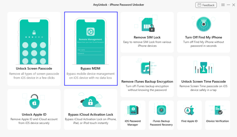 Unlock Your iOS Device with AnyUnlock MDM Bypass 9