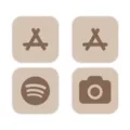 The Beauty of Brown App Icons Aesthetic 13