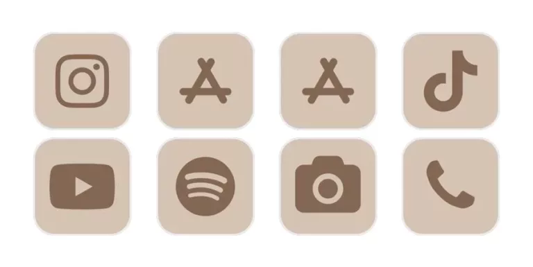 The Beauty of Brown App Icons Aesthetic 5