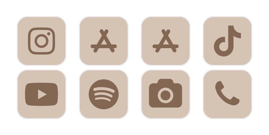 The Beauty of Brown App Icons Aesthetic 1