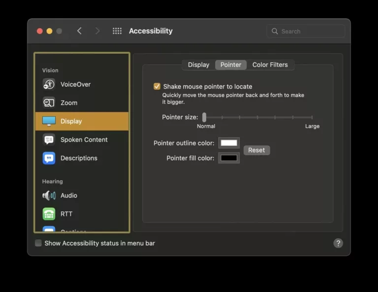 How to Change Your Mac OS X Mouse Pointer Size? 5