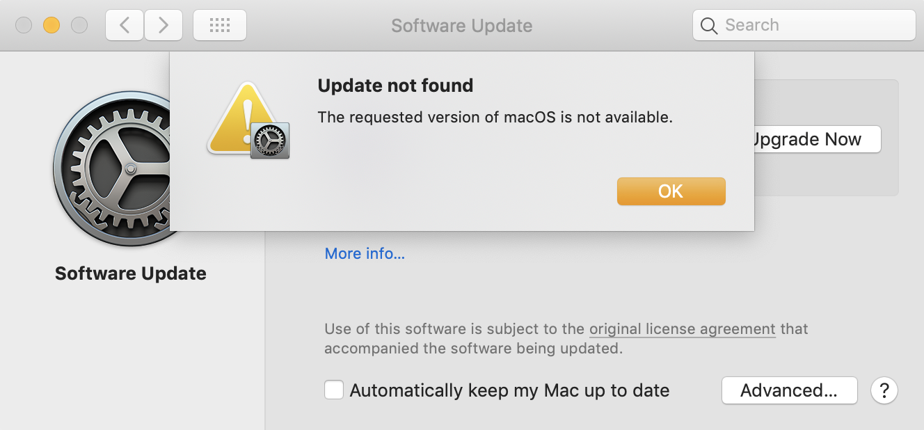 How to Troubleshoot the 'Requested Version of macOS is Not Available' Error? 1