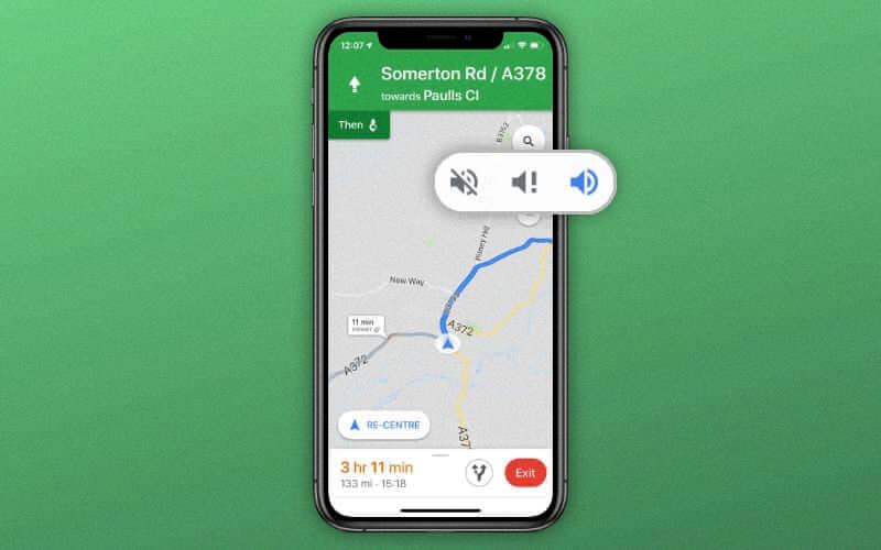 apple maps not talking
