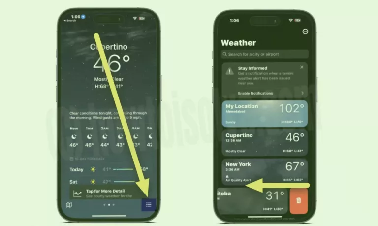 How to Delete a City From the Weather App? 3