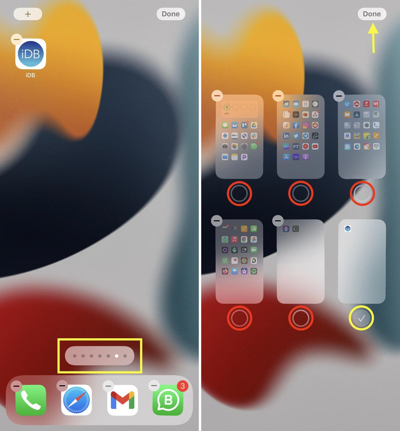 how to delete pages on iphone home screen